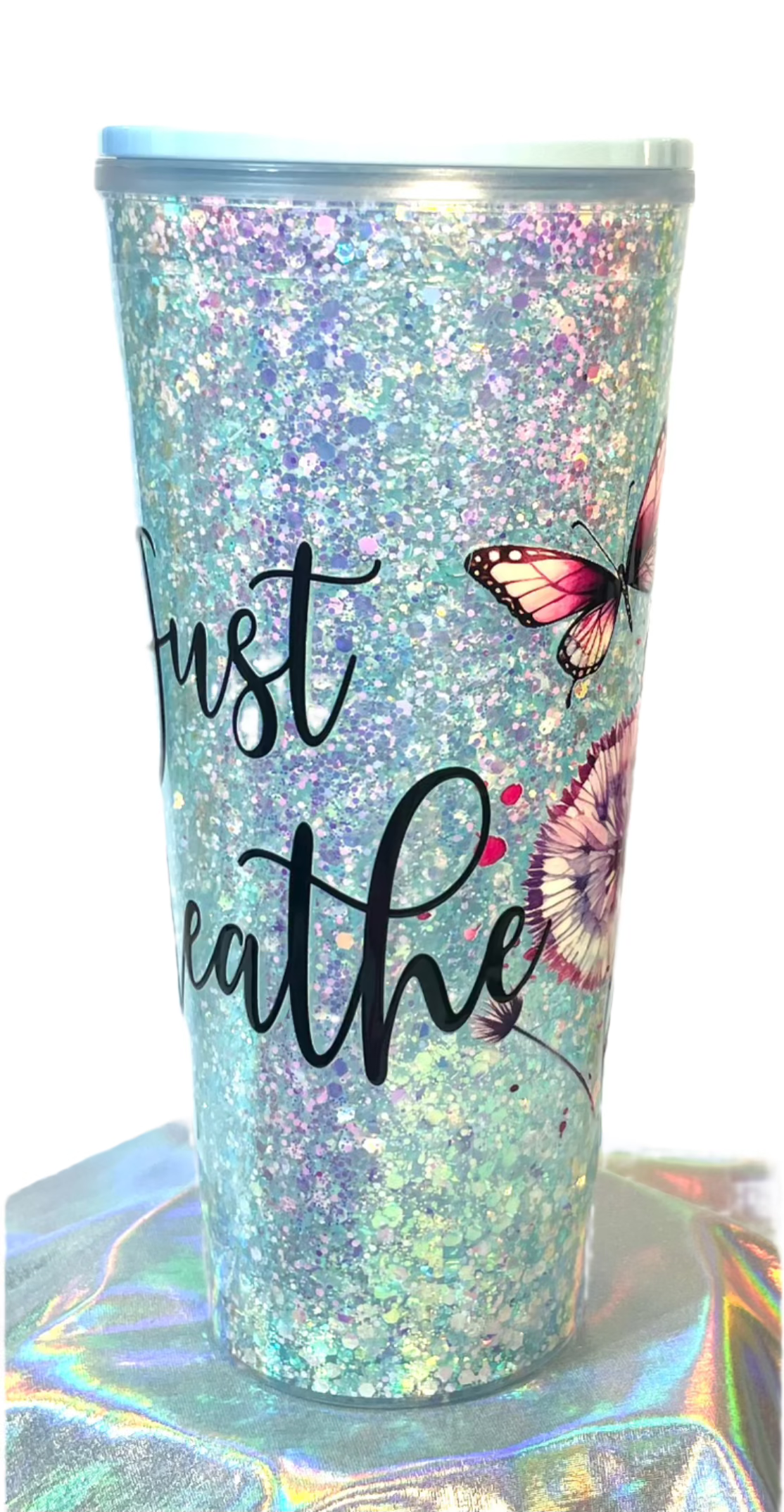 Just Breathe - 24 oz. Snowglobe Tumbler