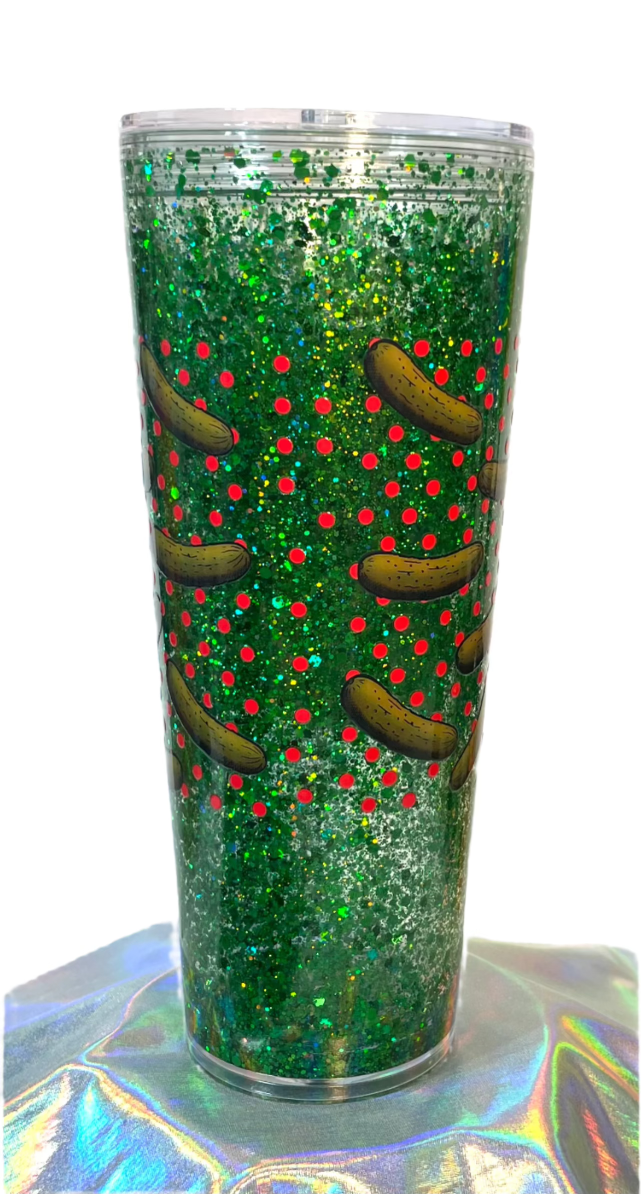 Pickle - Kelly Green - 24 oz. Snowglobe Tumbler