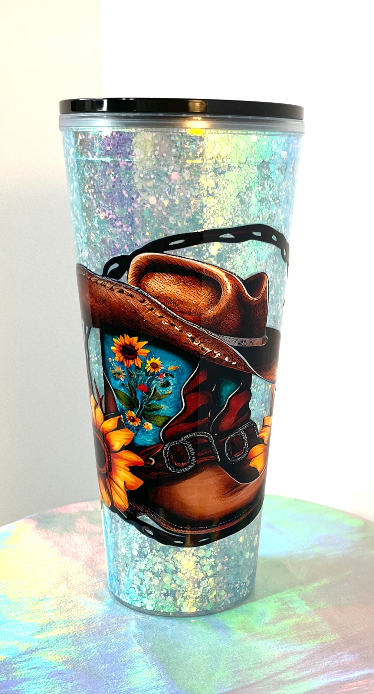 This Princess Wears Boots - 24 oz. Snowglobe Tumbler