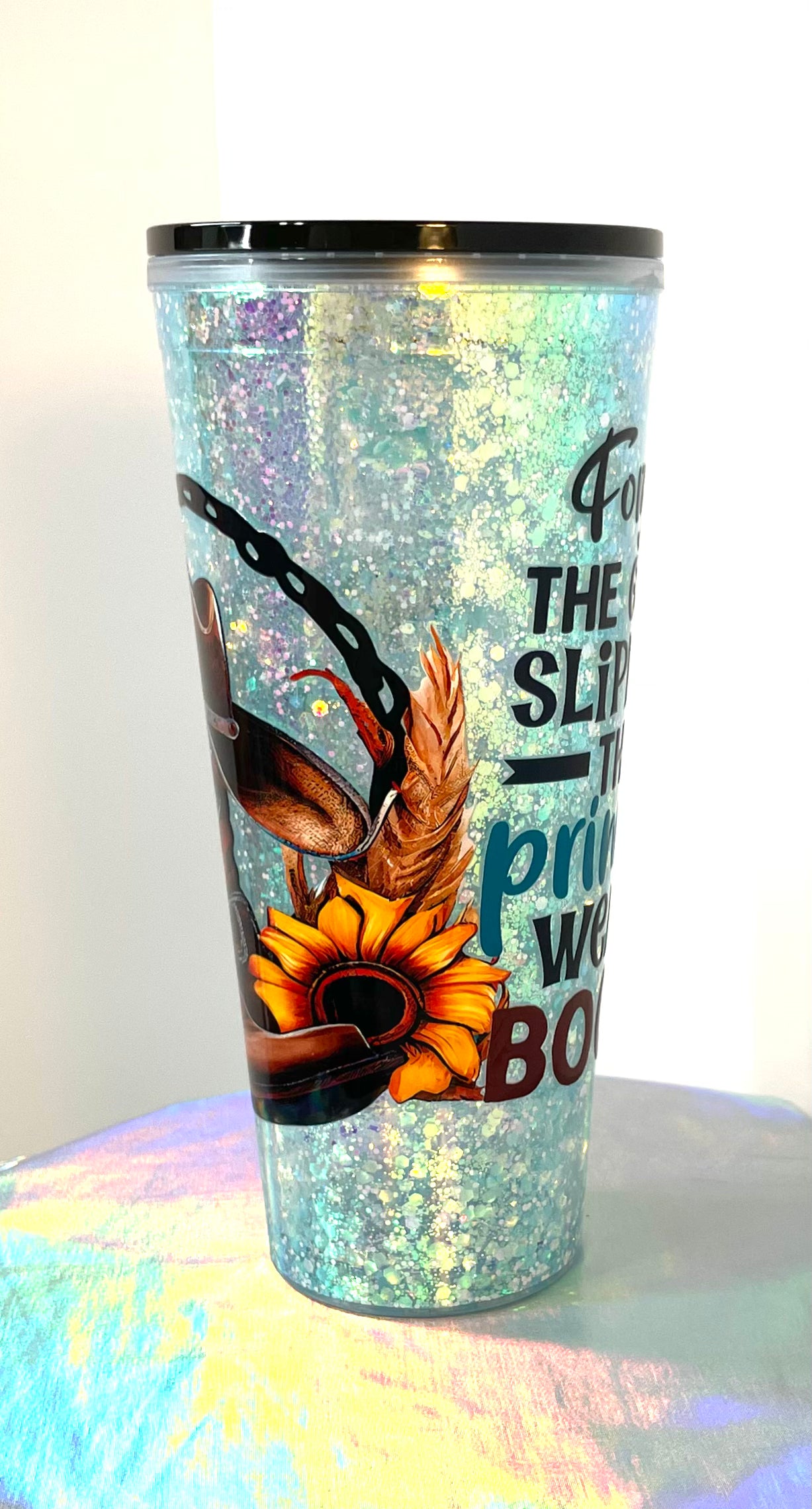This Princess Wears Boots - 24 oz. Snowglobe Tumbler