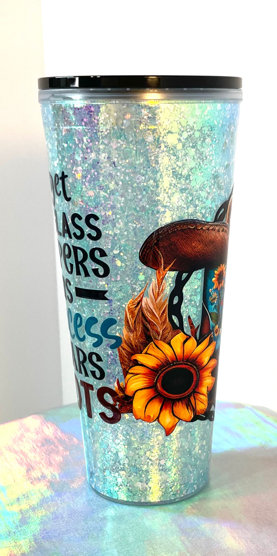 This Princess Wears Boots - 24 oz. Snowglobe Tumbler