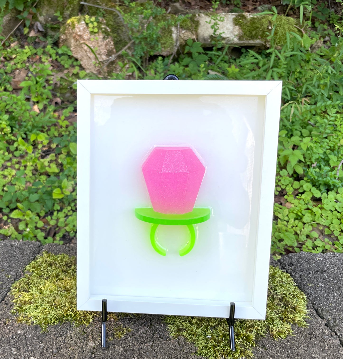 Ring Pop Resin 3D Framed Art