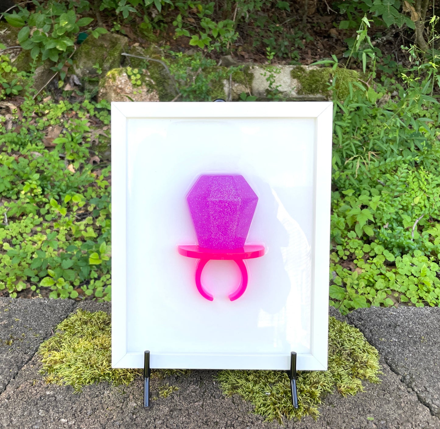 Ring Pop Resin 3D Framed Art