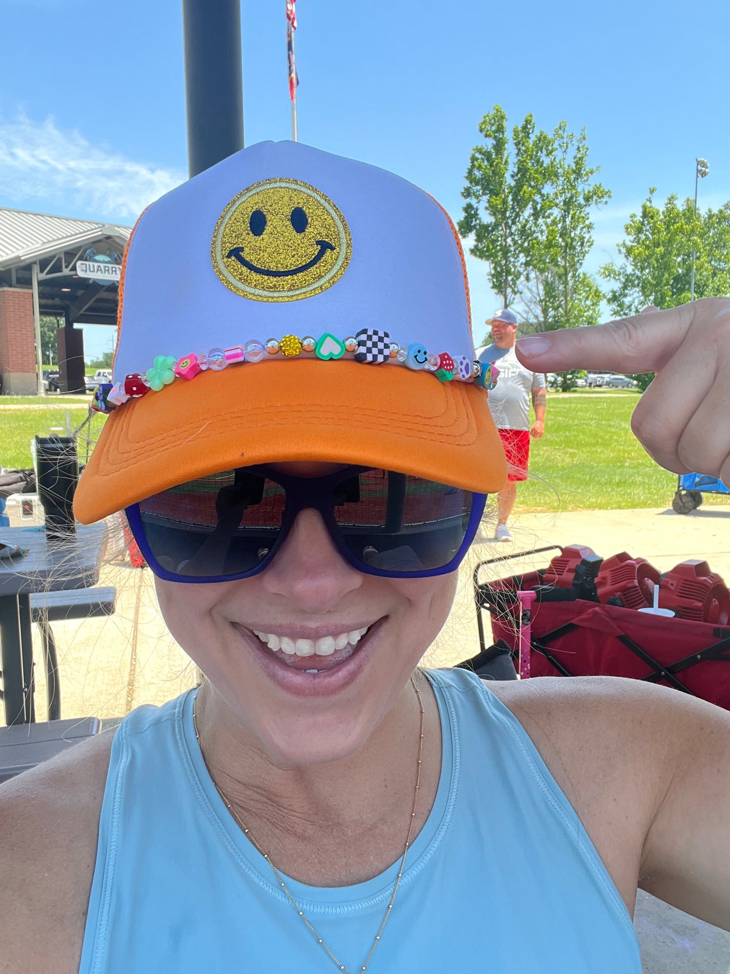 Trucker Hat with Charms Band