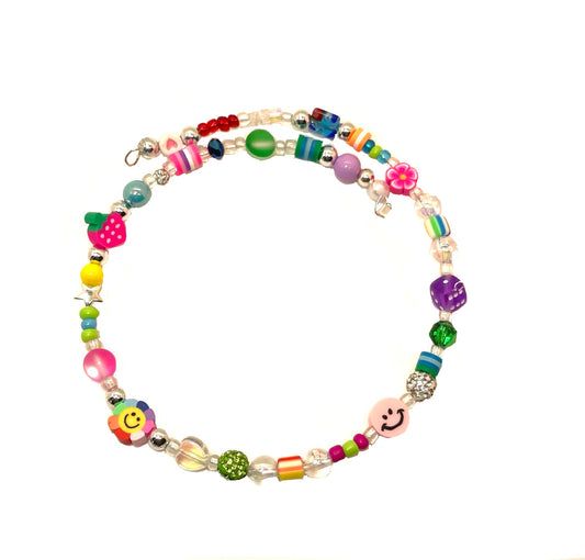 Smiley Charm Choker Necklace