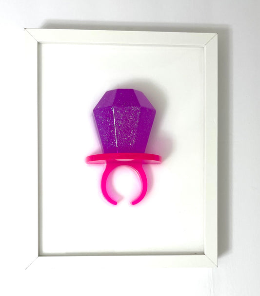 Ring Pop Resin 3D Framed Art