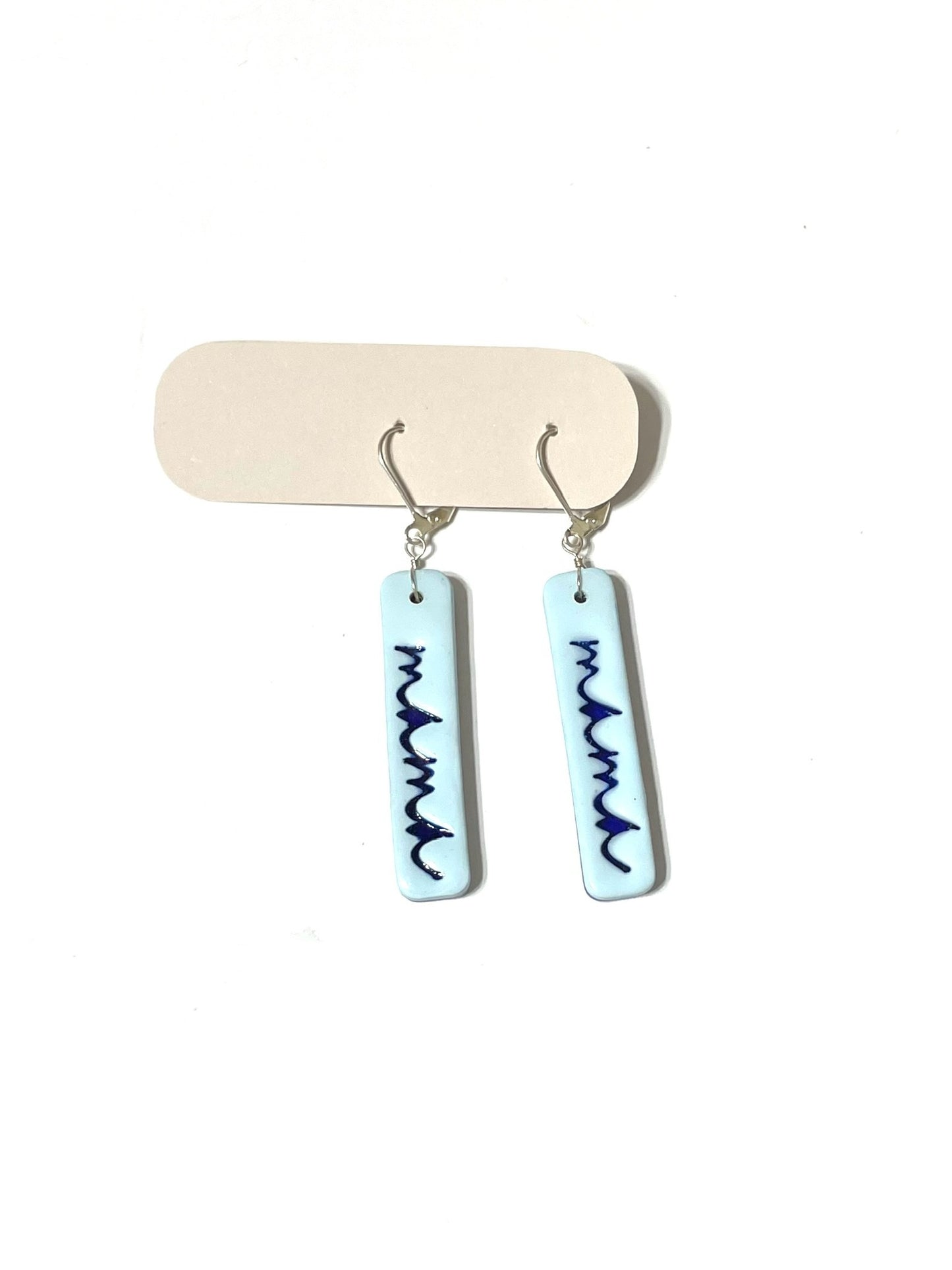 Blue Mama Embossed Earrings