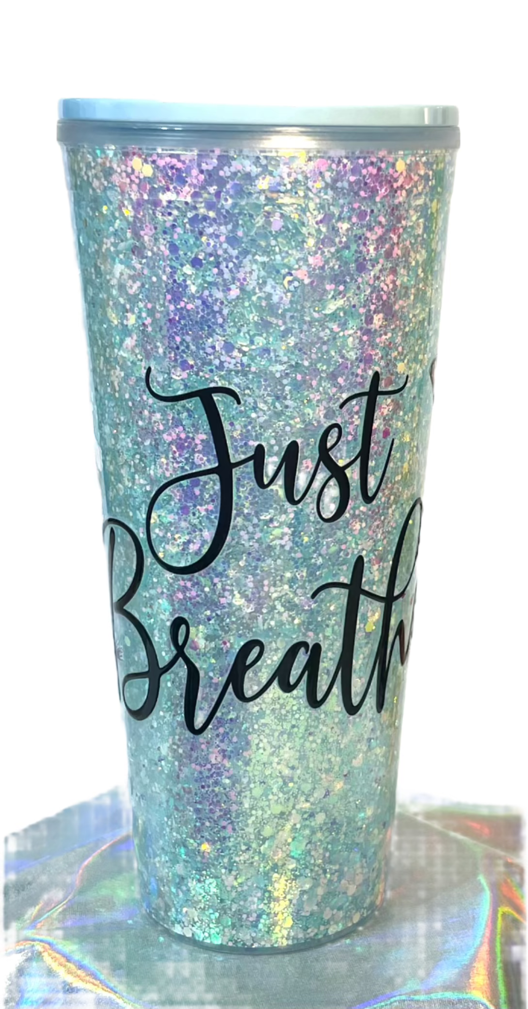 Just Breathe - 24 oz. Snowglobe Tumbler