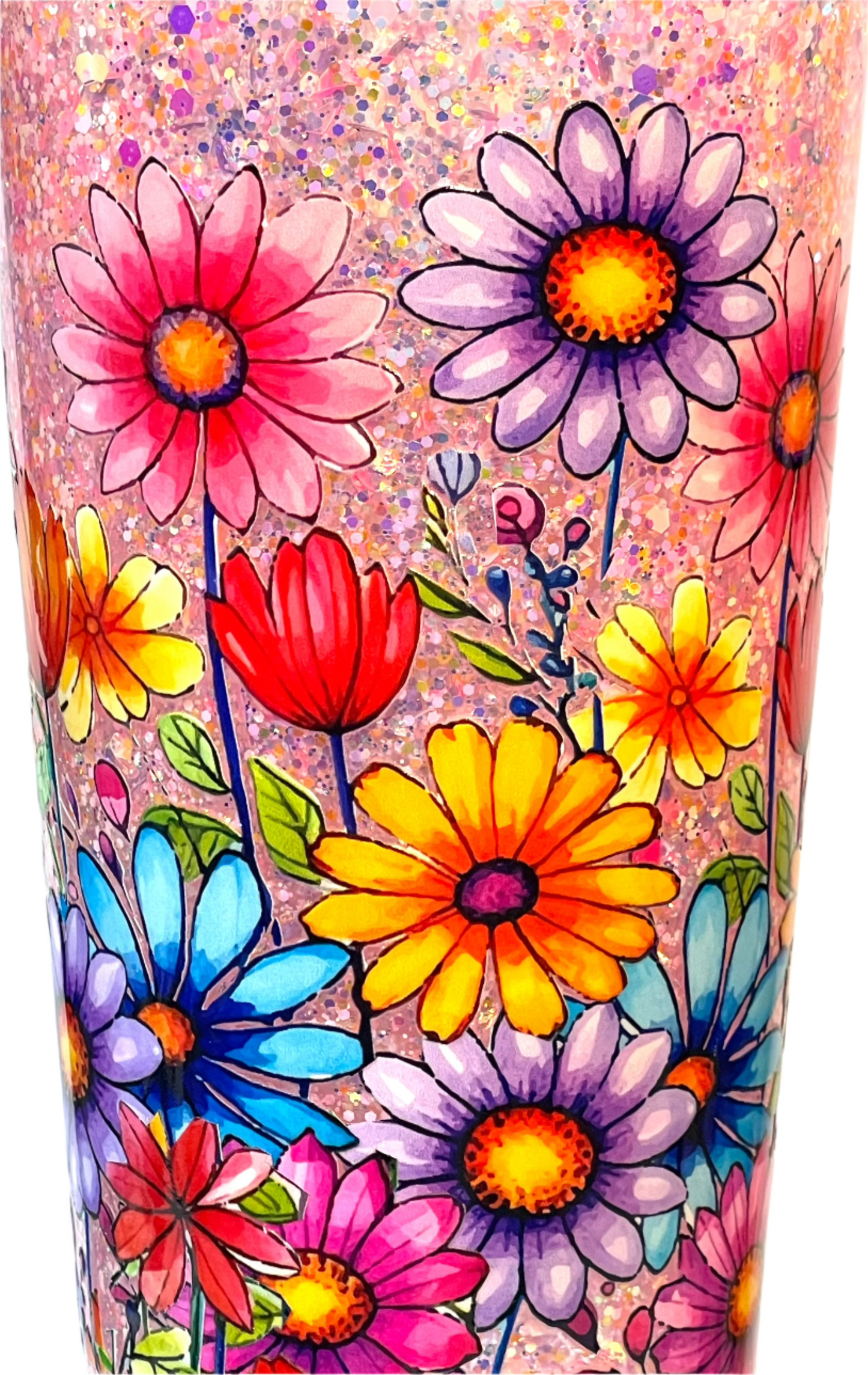 Wildflowers - 24 oz. Snowglobe Tumbler