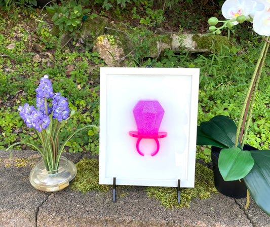 Ring Pop Resin 3D Framed Art